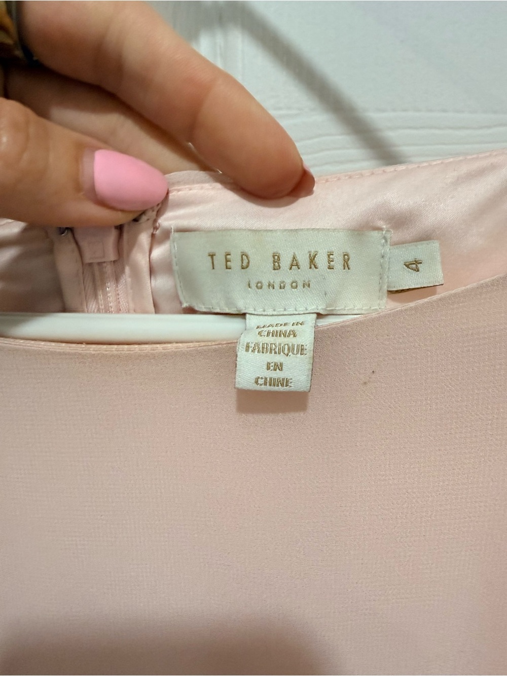 Ted Baker Pale Pink Sleeveless Shift Dress - Picture 2 of 9